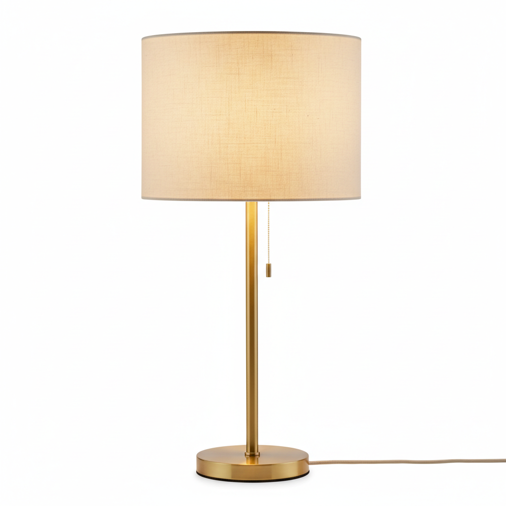 Linen Drum Table Lamp