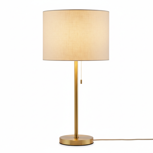 Linen Drum Table Lamp